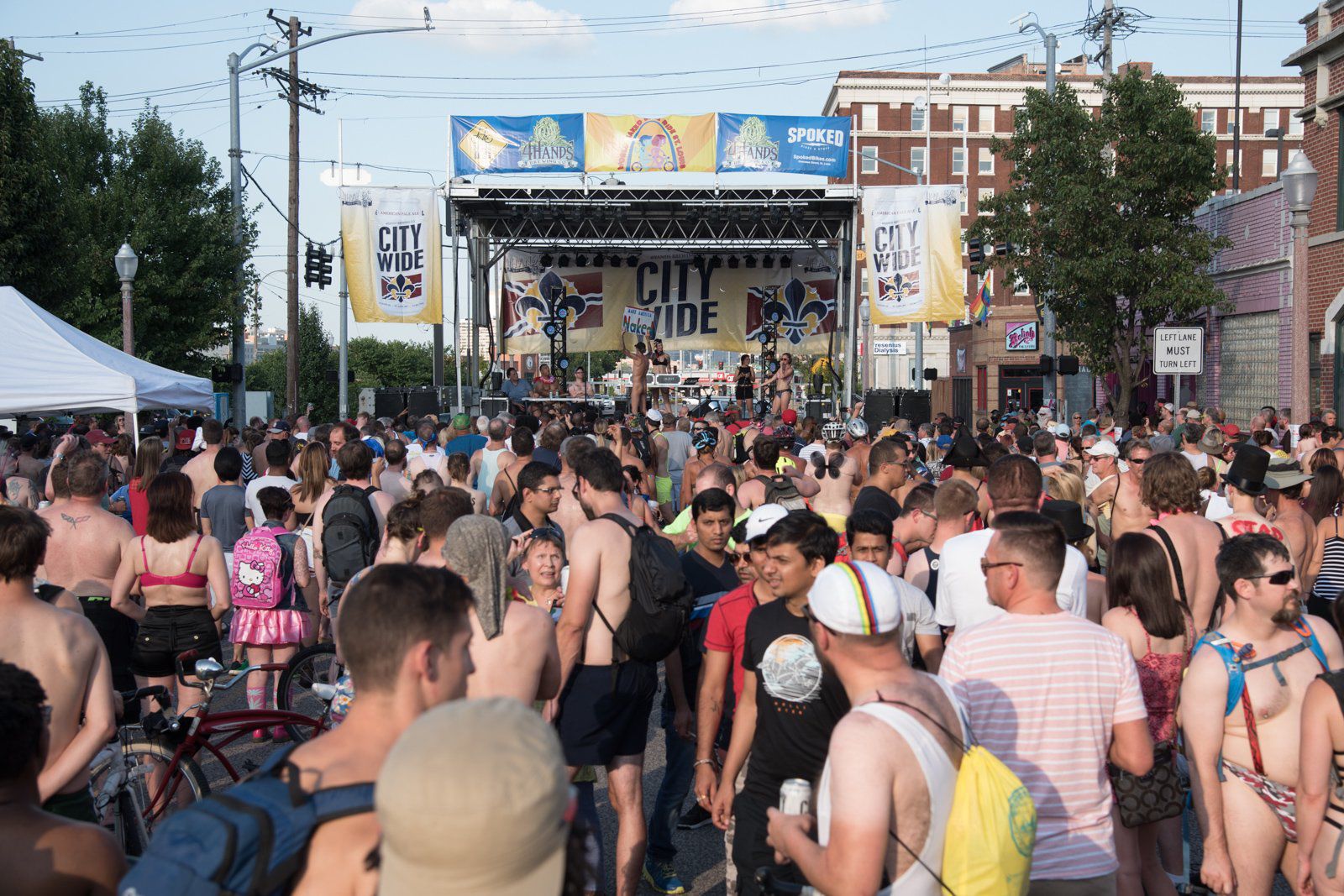 2016 World Naked Bike Ride in St. Louis
